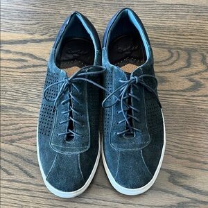 Robert Graham Men's Blue Suede Lace-Up Sneakers, size 11